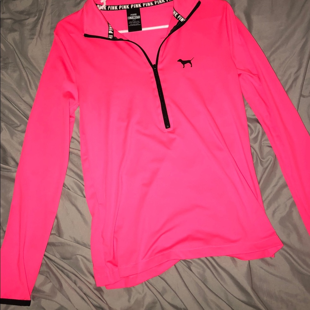 Pink half zip up